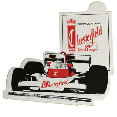 Chesterfield Brett Lunger McLaren M23 Sticker
