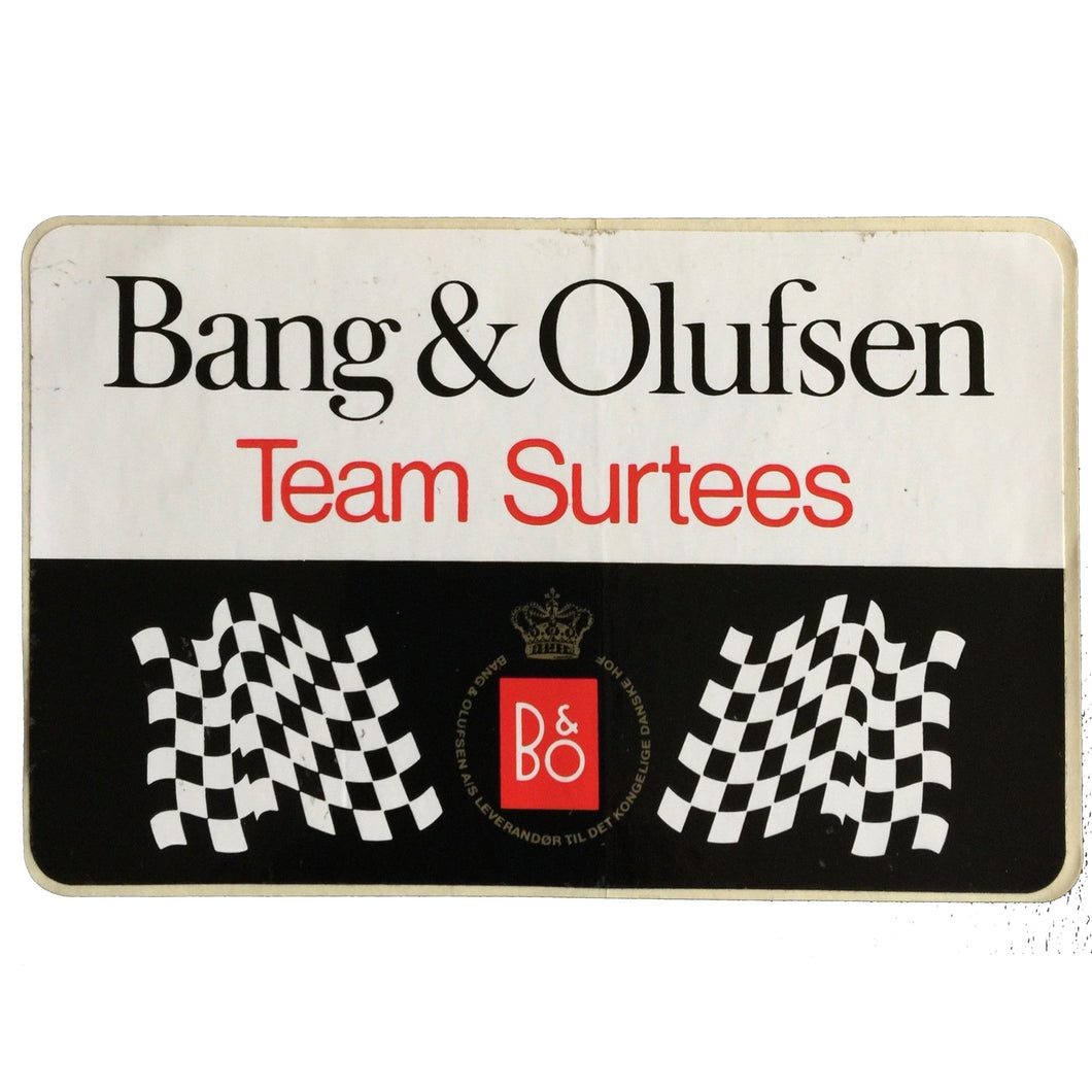 Surtees Bang & Olufsen TS16 Sticker