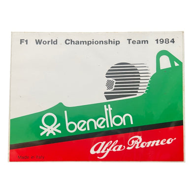 Benetton Alfa Romeo World Championship Team 1984