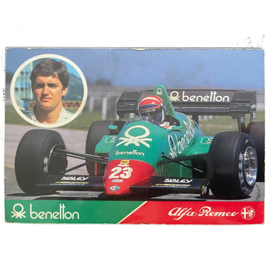 Benetton Alfa Romeo Driver card