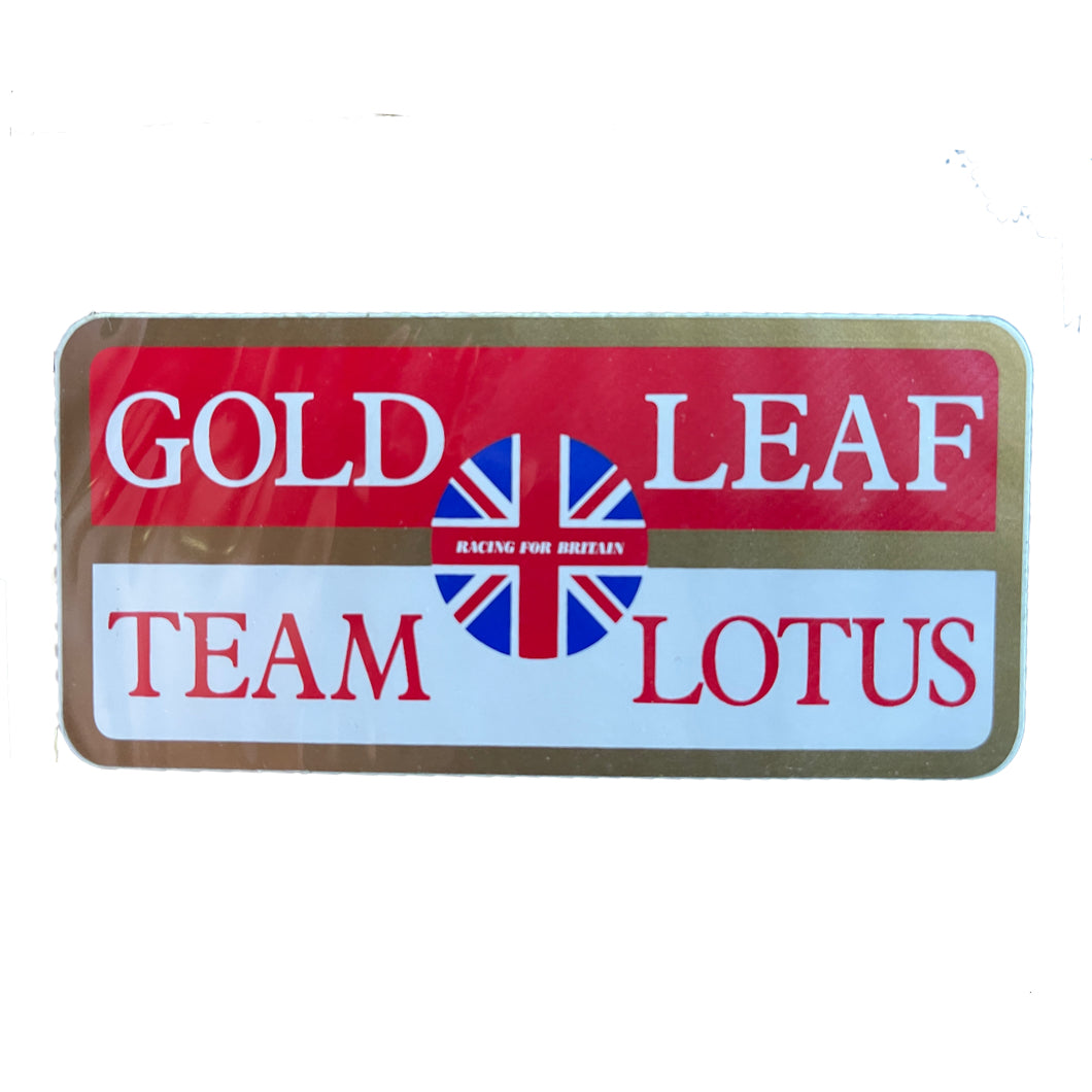 Gold Leaf Team Lotus - Small sticker