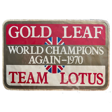 Gold Leaf Team Lotus - World Champions Large sticker