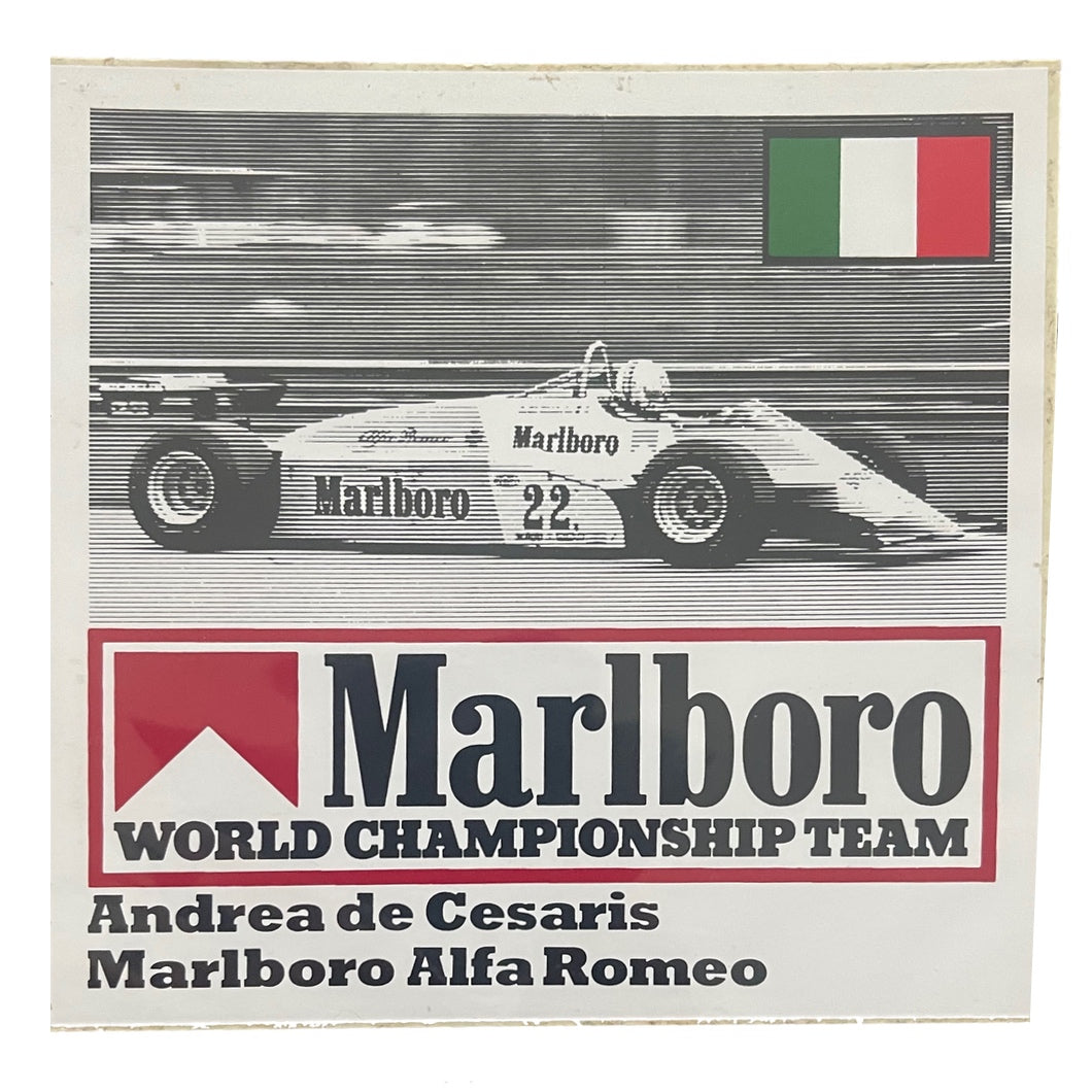 Marlboro Andrea de Cesaris Alfa Romeo