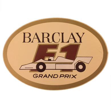 Barclays F1 Grand Prix Arrows Sticker