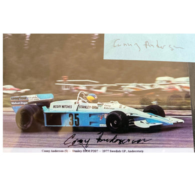 BRM - P207- Signed picture Conny Anderson