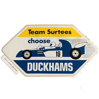 Surtees Duckhams TS9B Sticker - Small