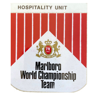 Marlboro Hospitality Unit Sticker