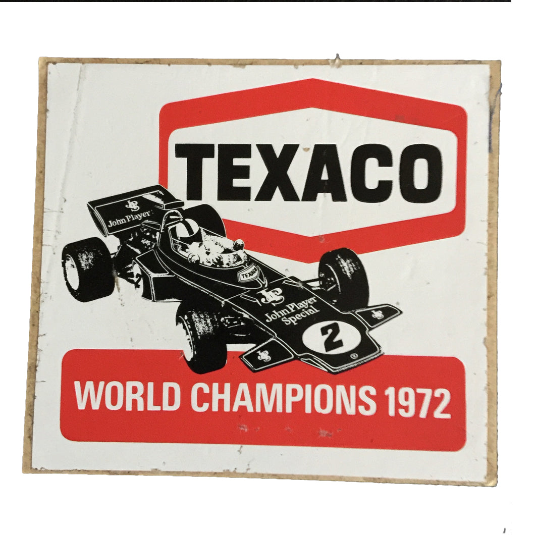 Texaco Team Lotus 72 Sticker 2