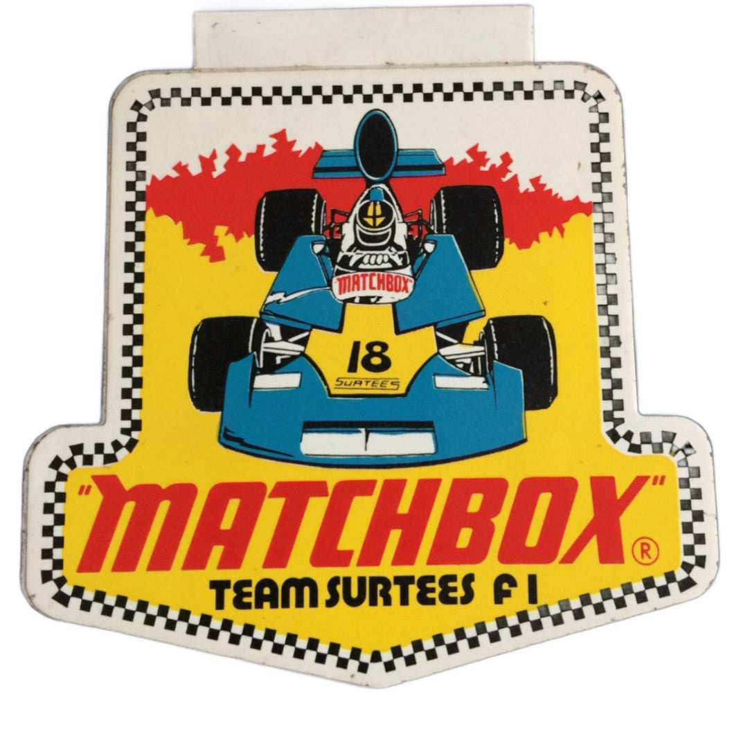 Surtees Matchbox 1974 F1  Sticker