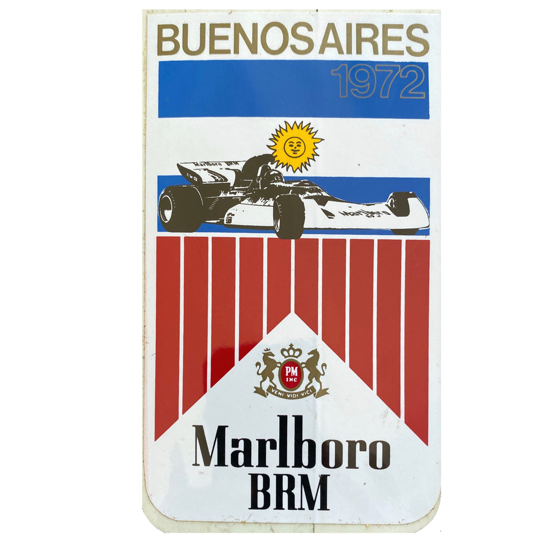 Marlboro BRM - Race Sticker - 1972 - Argentina