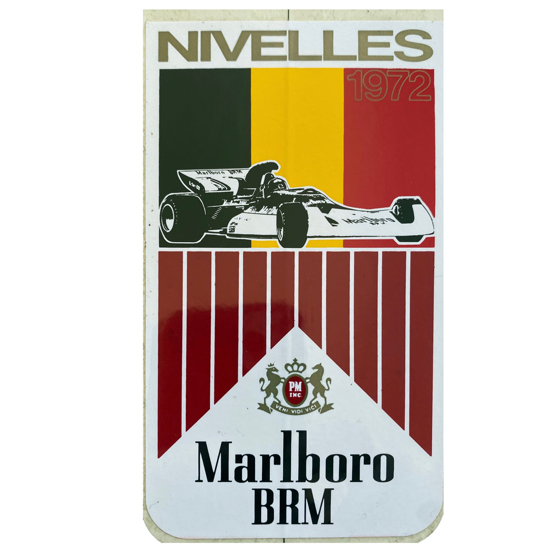 Marlboro BRM - Race Sticker - 1972 - Belgium