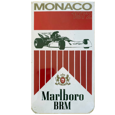 Marlboro BRM - Race Sticker - 1972 - Monaco