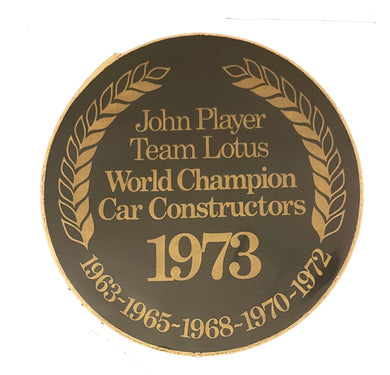 World Champion Car constructors 1973