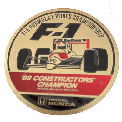 1988 Constructors Champions - Metal badge