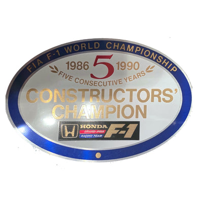 Honda 5 Times Constructors Champions - 1990