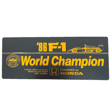 Honda World Champion 1986