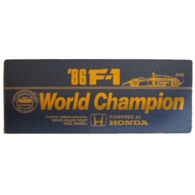 Honda World Champion 1986 - Blue