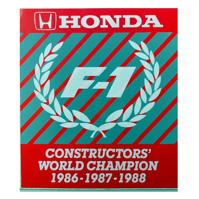 Honda Constructors 1986 - 87 -88