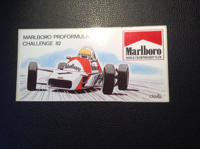 Marlboro Proformula Challenge 1982 Sticker