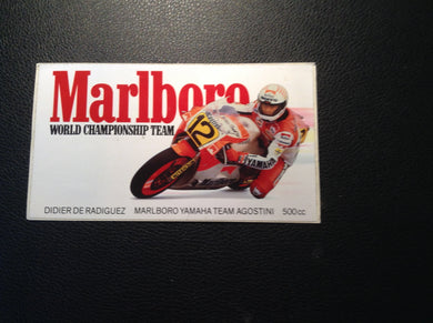 Didier De Radiguez - Marlboro team Agostini Sticker