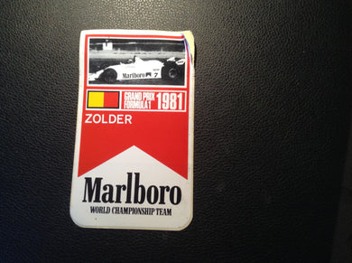 Marlboro World Championship Team - Zolder 1981