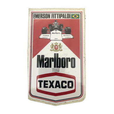 Marlboro team Texaco - Emerson Fittipaldi Driver Sticker