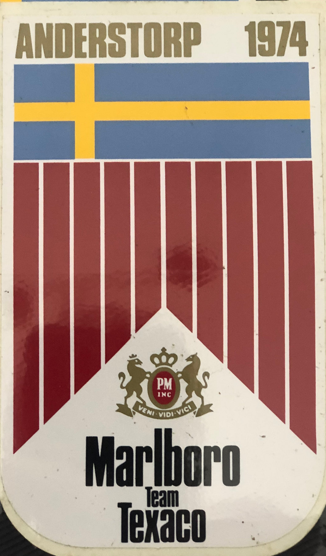 Marlboro team Texaco - Swedish 1974 Flag Version