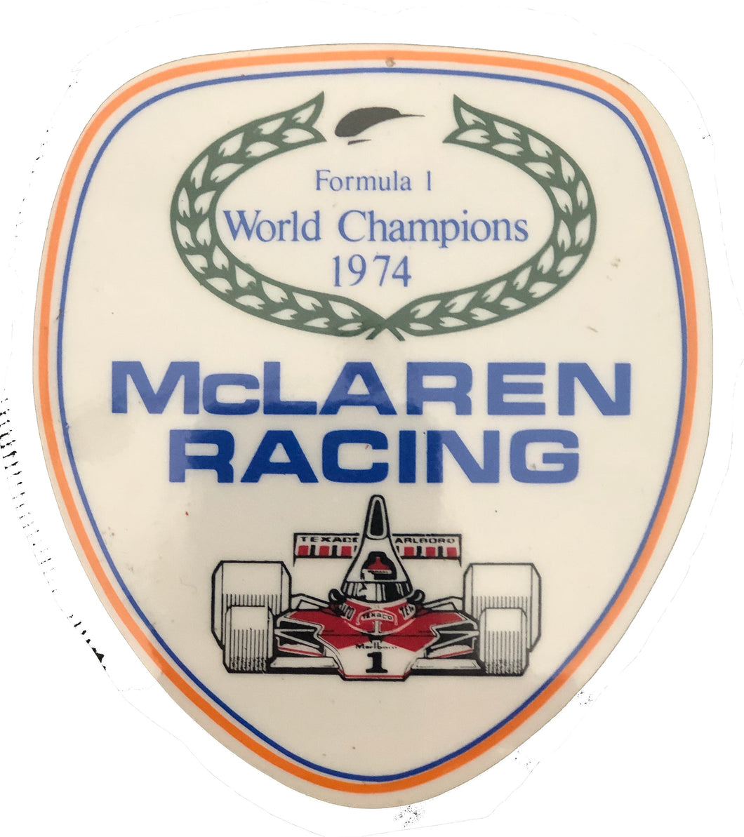 Marlboro team Texaco - Mclaren Racing Winners World Championship 1974