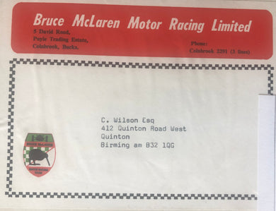 McLaren letter address panel