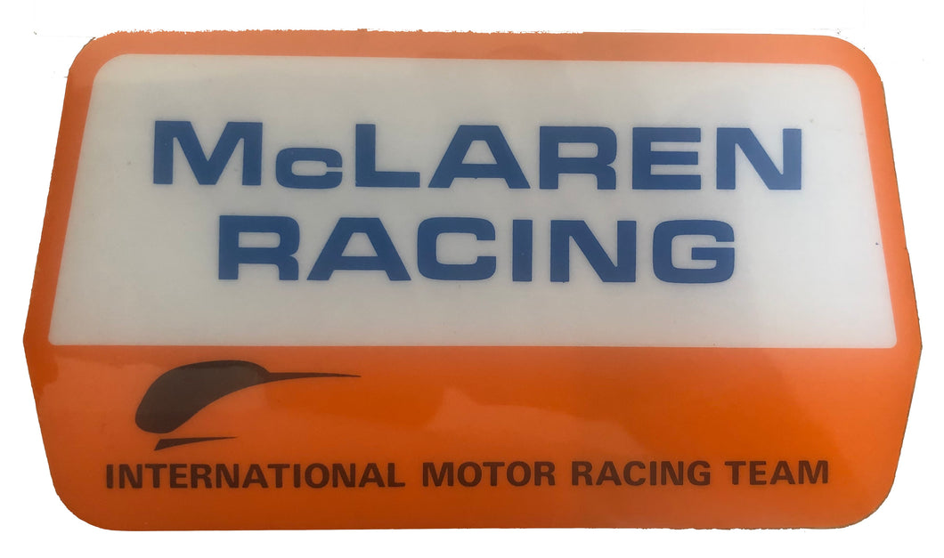 McLaren Racing Nose Badge