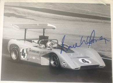 Bruce McLaren M8B Signed Photo