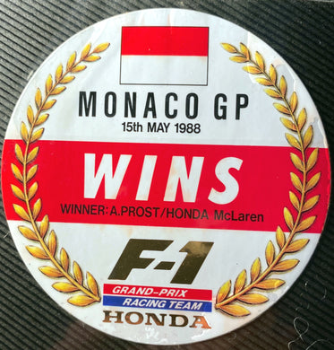 Honda Wins - Monaco GP 1988
