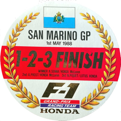 Honda Wins - San Marino GP 1988