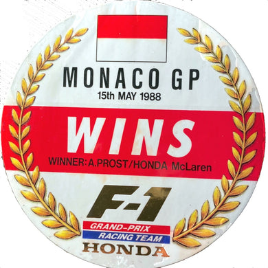 Honda Wins - Monaco -1988