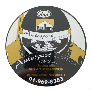Autosport + Design - Stefan Johansson Sticker