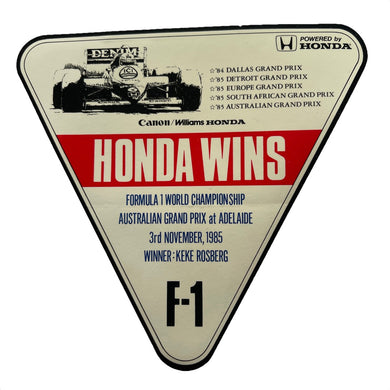 Honda Wins Australian GP 1985
