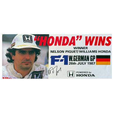 Honda Williams Wins German GP 1987