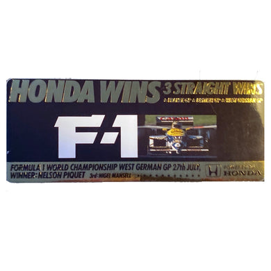 Honda Williams Wins German GP 1986 - 3 Straight Wins