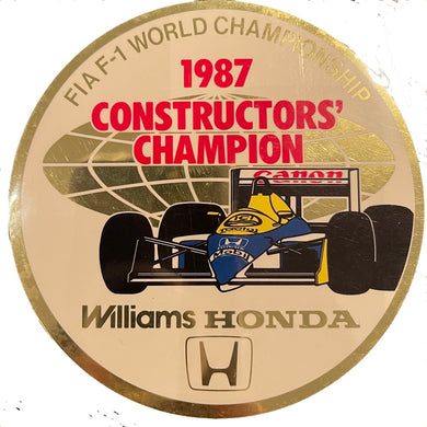 Honda Williams 1987 Constructors Champion
