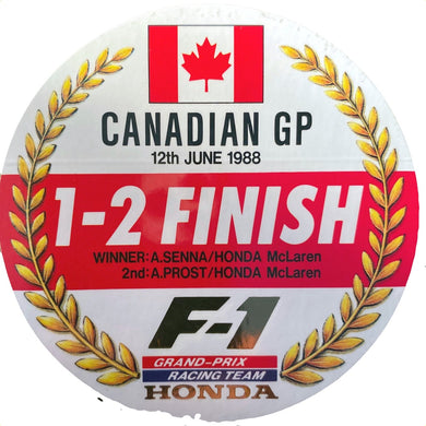 Honda Wins - Canadian GP 1988