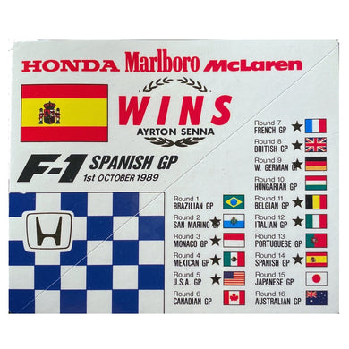 Honda Wins - Spanish -1989