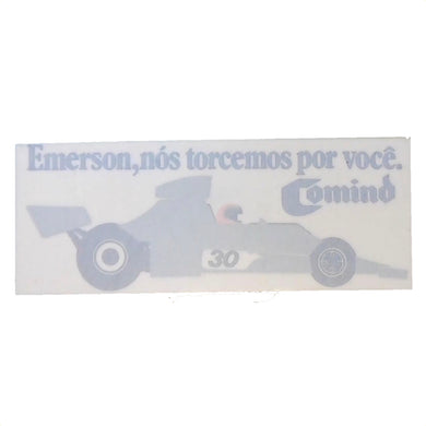 Fittipaldi window sticker from Brazil