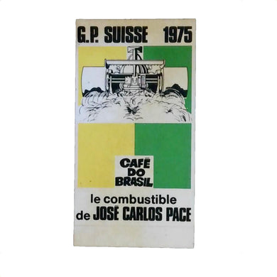 Cafe Do Brazil - Carlos Pace - Swiss GP 1975