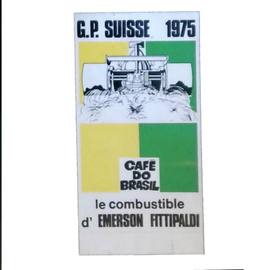 Cafe Do Brazil - Emerson. Fittipaldi - Swiss GP 1975