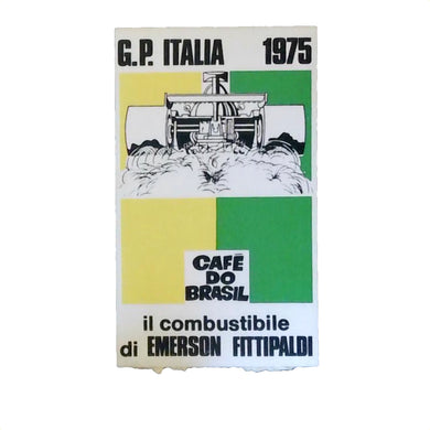 Cafe Do Brazil - Emerson. Fittipaldi - Italian GP 1975