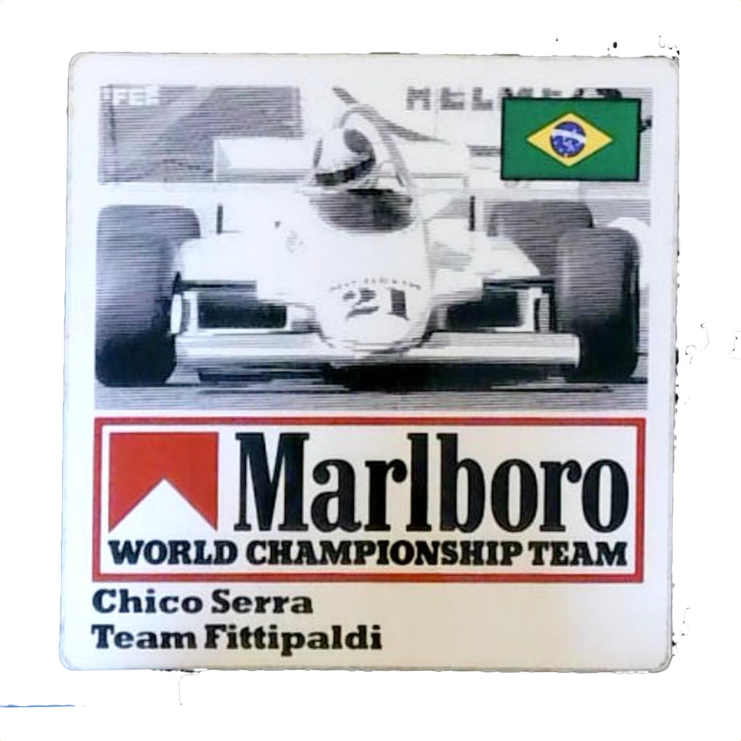 Marlboro World Championship Team - Driver Sticker - Chico Serra