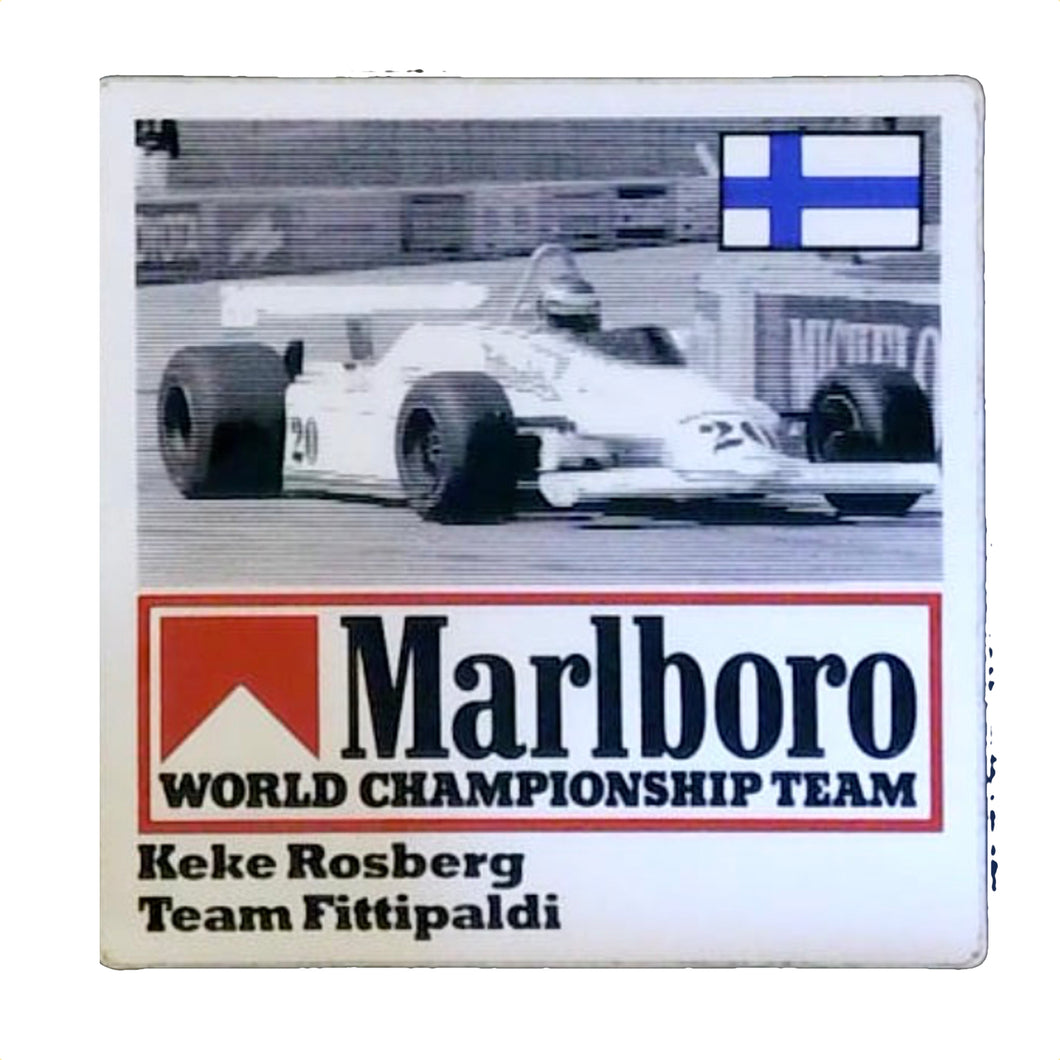 Marlboro World Championship Team - Driver Sticker - Keke Rosberg