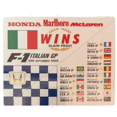 Honda Wins - Italian -1989