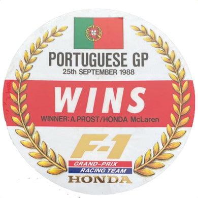 Honda Wins - Portuguese GP 1988