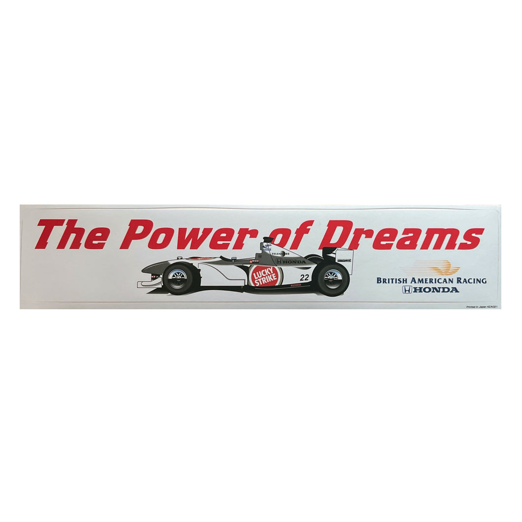 1988年 F1 チャンピオンシップ HONDA サイン入りステッカー　額付き Maclaren - 非売品1988年F1日本GP シェルマルボロマクラーレン